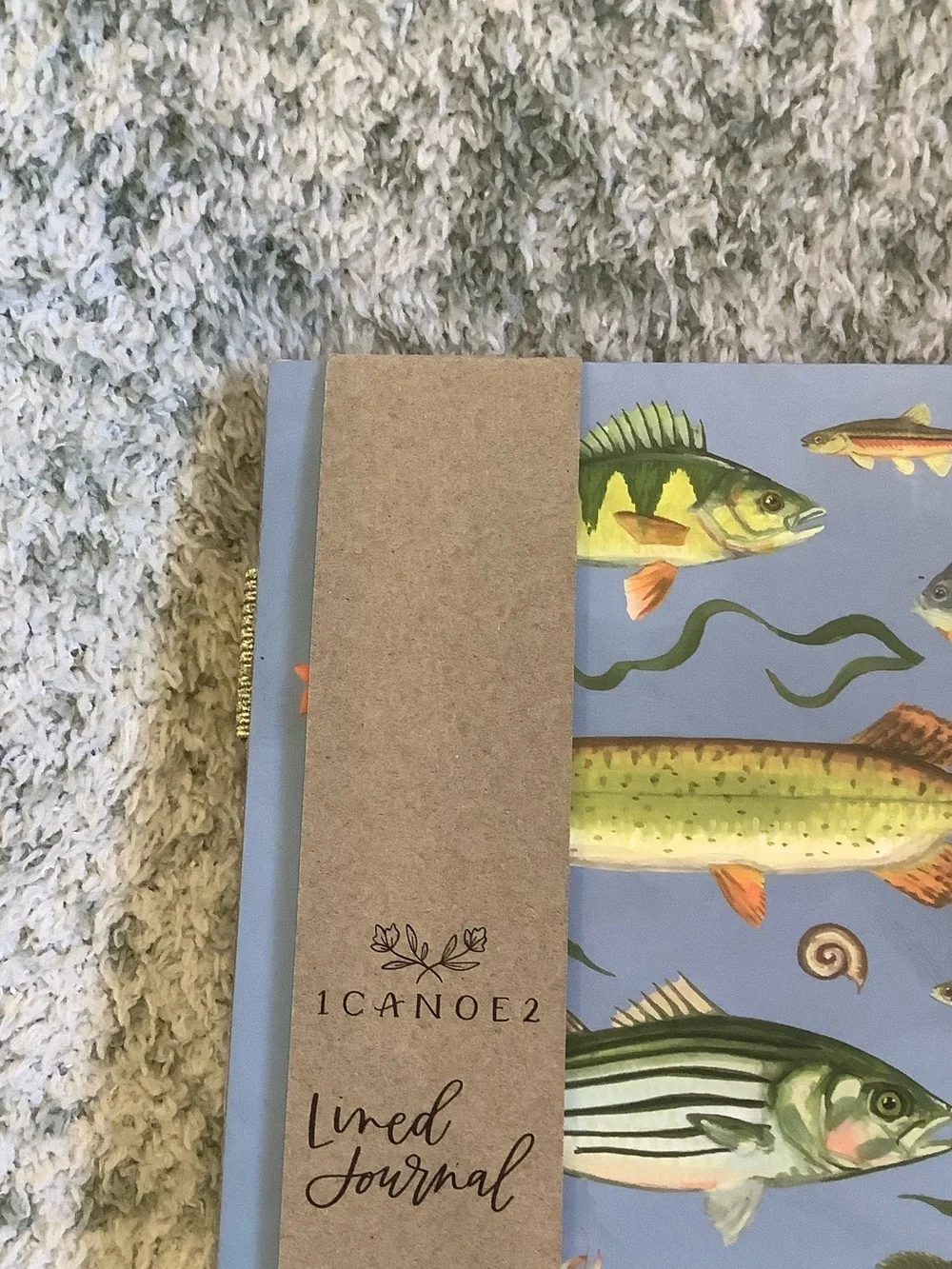 Fish HardCover Lined Notebook Travel Vacation Camping Journal NWT 160lined pages